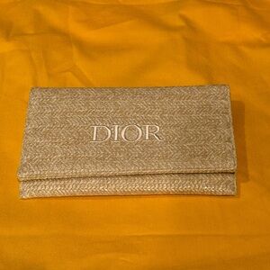 Dior Raffia Clutch